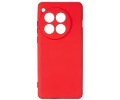 Beline Silikoninis OnePlus 12 5G dėklas telefonui raudonos spalvos