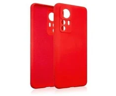 Beline Silikoninis Xiaomi 12T Pro dėklas telefonui raudonos spalvos