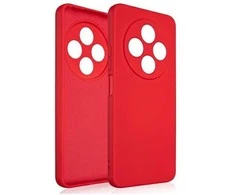 Beline silikoninis Xiaomi 14C dėklas telefonui raudonos spalvos