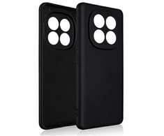 Beline silikoninis Xiaomi Redmi Note 14 Pro Plus 5G dėklas telefonui juodos spalvos