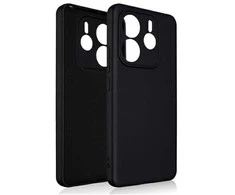 Beline silikoninis Xiaomi Redmi Note 14 5G dėklas telefonui juodos spalvos