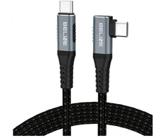 Beline Thunderbolt 4 stačiu kampu jungiamas USB-C laidas 1 m, 48V/5A, 40Gbps, 240W, 8K 60Hz, juodas