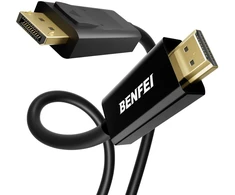 BENFEI laidas 4K DisplayPort į HDMI vienkryptis 1.8 m juodas