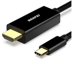 BENFEI laidas USB-C į HDMI 1.0 m juodas