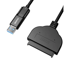 BENFEI laidas USB-C į USB-A 3.0 į SATA III, skirtas 2.5 HDD SSD, juodas