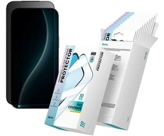 Oem Benks Apsauginis stiklas Air Shield Privacy Glass (TF69) skirtas Apple iPhone 17 Pro juodas – 10 vnt