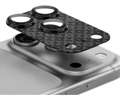 Benks Apsauginis stiklas Armor Warrior Lens (BF69) skirtas Apple iPhone 17 Pro ArmorGrid juodos spalvos (camera island)