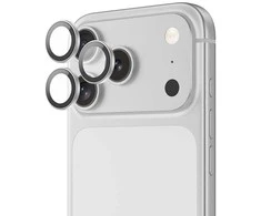 Benks Apsauginis stiklas DR Sapphire Lens Protector on camera skirtas Apple iPhone 17 Pro/17 Pro Max (lens 3 vnt) sidabrinis