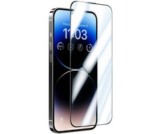 Oem Benks Tempered glass Glass Warrior HD for Iphone 14 Pro Max juodos spalvos