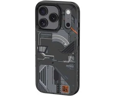 Benks Dėklas Dynamic Magnetic Mecha (D070) skirtas Apple iPhone 17 Pro Max juodos spalvos (Camera Control Button)