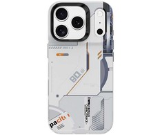 Benks Dėklas Dynamic Magnetic Mecha (E070) skirtas Apple iPhone 17 Pro Max baltos spalvos (Camera Control Button)