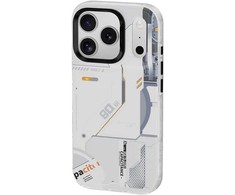 Benks Dėklas Dynamic Magnetic Mecha (E070) skirtas Apple iPhone 17 Pro Max baltos spalvos (Camera Control Button)