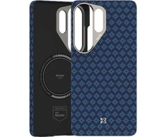 Benks dėklas Magnetic Armor Air Armor Grid Kevlar Metal Frame 600D (A050) skirtas Samsung Galaxy S26 Ultra mėlynos spalvos
