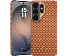 Benks Dėklas Magnetic Armor Air Armor Grid Kevlar Metal Frame 600D (C.K.FL.SA.GD.A050) skirta Samsung Galaxy S26 Ultra FORTUNE oranžinės spalvos