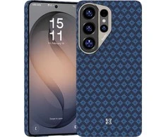 Benks dėklas Magnetic Armor Air Armor Grid Kevlar Metal Frame 600D (A050) skirtas Samsung Galaxy S26 Ultra mėlynos spalvos