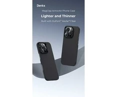 Oem Benks Magnetic Armor Air Kevlar dėklas PC Frame 600D (D066) skirtas Apple iPhone 16 Pro Max juodos spalvos