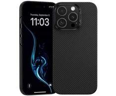 Oem Benks Dėklas Magnetic Armor Air Kevlar PC Frame 600D (E065) skirtas Apple iPhone 16 Pro juodos spalvos