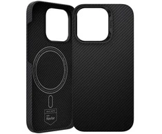 Oem Benks Magnetic Armor Air Kevlar dėklas PC Frame 600D (D066) skirtas Apple iPhone 16 Pro Max juodos spalvos