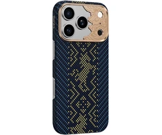Benks Dėklas Magnetic Armor Air Knight Kevlar Metal Frame (C.K.FL.AP.GD.C073) do Iphone 18 Pro Max/17 Pro Max mėlyna