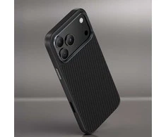Benks Dėklas Magnetic Armor Pro Kevlar Metal Frame 600D (A068) skirtas Apple iPhone 17 Air juodos spalvos (Camera Control Button)