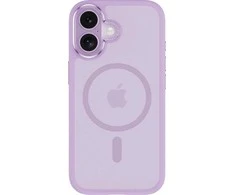 Benks dėklas Magnetic Mist Metal Frame (A067) skirtas Apple iPhone 17 violetinės spalvos (Camera Control Button)