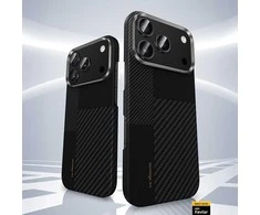 Benks Dėklas Montage Magnetic Armor Air Kevlar Metal Frame 600D+1500D (MB69) skirtas Apple iPhone 17 Pro juodos spalvos
