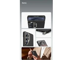 Benks dėklas Montage Magnetic Armor Air Kevlar Metal Frame 600D+1500D (F049) skirtas Samsung Galaxy S26 Plus juodos spalvos