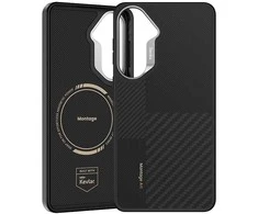 Benks dėklas Montage Magnetic Armor Pro Kevlar Metal Frame 600D+1500D (L049) skirtas Samsung Galaxy S26 Plus juodos spalvos
