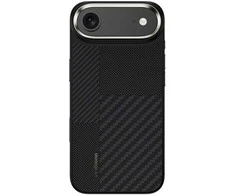 Benks dėklas Montage Magnetic Armor Pro Kevlar Metal Frame 600D+1500D (MA68) skirtas Apple iPhone 17 Air juodos spalvos (Camera Control Button)