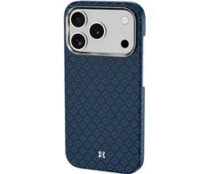 Benks Magnetic Armor Air Armor Grid Kevlar dėklas Metal Frame 600D (0070) skirtas Apple iPhone 17 Pro Max mėlynas