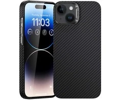 Benks Magnetic Armor Air Kevlar dėklas Metal Frame 600D Apple iPhone 15 Plus juodos spalvos