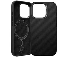 Oem Benks Magnetic Armor Pro Camera Control Kevlar Case Metal Frame 600D (D065) Apple iPhone 16 Pro dėklas telefonui juodos spalvos