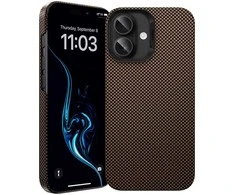 Dėklas Benks Magnetic Armor Tint Kevlar 1000D (S063) skirtas Apple iPhone 16 aukso spalvos