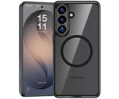Benks Magnetic Crystal TPU Frame dėklas (0049) skirtas Samsung Galaxy S26 Plus juodos spalvos
