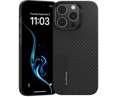 Benks Dėklas Montage Magnetic Armor Air Kevlar PC Frame 600D+1500D (C.K.FL.AP.BK.MB66) skirta Apple iPhone 16 Pro Max juodos spalvos