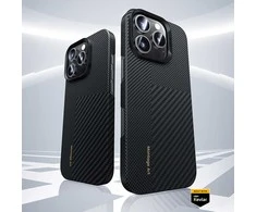 Benks Montage Magnetic Armor Air Kevlar dėklas PC Frame 600D+1500D (MB65) skirtas Apple iPhone 16 Pro juodos spalvos