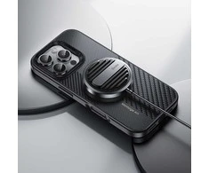 Benks Montage Magnetic Armor Pro Kevlar dėklas Metal Frame 600D+1500D Apple iPhone 16 juodos spalvos
