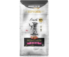 Gyvūnų Maistas - BIOFEED Euphoria Fresh Suaugusiųjų Kalakutiena Triušis 28% Baltymų 15% Riebalų 50g