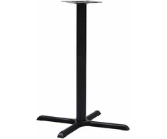 Bistro stalo koja, juodos spalvos, 76x76x107cm, ketus