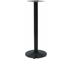 Bistro stalo kojelė Juoda Ø43x107 cm Ketaus