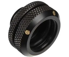 Bitspower Multi-Link Adapteris Connection straight G1/4 inch female thread to 16mm OD hard tube – carbon juodas