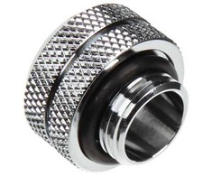 „Bitspower“ daugiajungtis adapteris, tiesus G1/4 colio AG ir 12 mm išorinio skersmens kietojo vamzdžio jungtis - blizgus sidabrinis