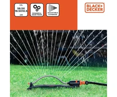 Black &amp; Decker Osciliuojantis purkštuvas su 19 purkštukų Juodas &amp; Decker