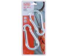Rock Empire Juodas &amp; DECKER PLIENINIS KARABINAS 2VNT Juodas + DECKER 239972