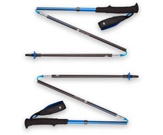 Black Diamond Juodas Diamond Juodas DIAMOND Distance Carbon Z-Pole trekingo lazda, unisex, sulankstoma