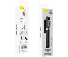 Oem Blavec Selfie Stick Coco P-04 tripod + remote control 0,7 metres (SSCP04-TRB07) juodas