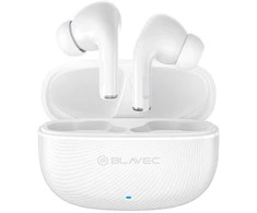 Blavec ausinės Bluetooth TWS BW-02 Carbon (BW02-W) baltos spalvos
