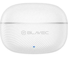 Blavec ausinės Bluetooth TWS BW-02 Carbon (BW02-W) baltos spalvos