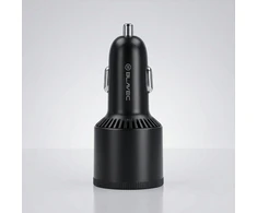 Blavec Automobilinis įkroviklis BS-06D-C Trip – USB + 2xType C – QC 3.0 18W PD 65W su Type C į Type C (CCBS06DCQ-U2CB) juodos spalvos