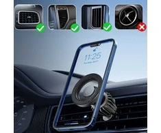 Blavec automobilinis laikiklis BH-16A Carbon magnetinis Magsafe (BH16AC-MAVB) juodos spalvos